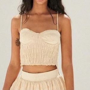 NWT Zara gingham crop top size medium